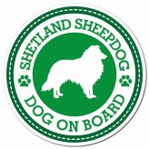 SHETLAND SHEEP DOG シェットランドシープドッグ グリーン 肉球 カーサイン 車 マグネットステッカー 犬 マグネット 強力 直径13cm 丸型 おしゃれ かわいい ドラレコステッカー 安全対策 危険運転 煽り運転 アニマル 動物 犬種別 屋外 防水 屋内 肉球マーク