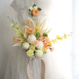 ピオニー クラッチブーケ アーティフィシャルフラワー ウェディングブーケ 造花 結婚式 前撮り インテリア 429