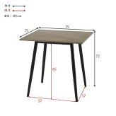 ダイニング家具 イニングテーブル 正方形 75cm 大理石調 モダン おしゃれ ブラック アイアン 脚 コンパクト 一人暮らし リビング 食卓 カフェ風 北欧 デザイン 家具 テーブル 幅75 奥行75 高さ72 組立式 送料無料 新生活