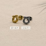 ピアス 金属アレルギー対応 馬蹄 モチーフ ハワイアンジュエリー 片耳用 1個売り サージカルステンレス 316L 大ぶり ホースシュー ゴールド シルバー 大人 おしゃれ ギフト