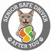 カーサイン 高齢者マーク SENIOR SAFE DRIVER ヨーロピアンバーミーズ マグネット 強力 直径13cm 肉球 日本製 車 ステッカー