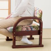 日本製 天然木立ち座り楽ちん座椅子 2脚組