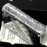 ZIPPO アーマー 限定 レアナンバー [No.111] ヴェネチアンライン 一点物 ジッポ ライター シリアルナンバー入り シルバー ハンマートーン 銀燻し かっこいい 重厚 おしゃれ メンズ ギフト プレゼント