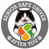 カーサイン 高齢者マーク SENIOR SAFE DRIVER キムリック マグネット 強力 直径13cm 肉球 日本製 車 ステッカー