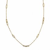 k18 ネックレス 35cm ～ 18金 ネックレス レディース ペーパークリップ型 スクエア パーツ入り 短い 短め K18ネックレス 最長 45cm スライド式長さ調節可 約10cm短くできるアジャスター 最短 35cm チョーカー 18k ペタルチェーン 18金 ゴールド チェーン 35cm 38cm 42cm
