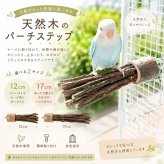天然木 バードパーチ 止まり木 小鳥用 ケージ固定 インコ 止まり台 天然木ステップ 文鳥 セキセイインコ コザクラインコ オカメインコ