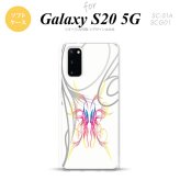 SC-51A SCG01 Galaxy S20 スマホケース ソフトケース ピンスト 白 ピンク ブルー メンズ レディース nk-s20-tp1244