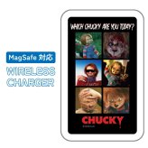 チャッキー モバイルバッテリー ワイヤレス magsafe CHUCKY キャラクター グッズ スマホ 持ち運び 携帯 充電器 充電 旅行 出張 iPhone Android 5000mAh マグセーフ CY-25A