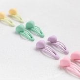 ヘアピン 通販 Rora パッチン留め 子供用 キッズ ヘアアクセサリー ヘアクリップ スリーピン 前髪クリップ パステルカラー ハートモチーフ ミニサイズ 髪飾り 髪留め 女の子 子ども ヘアアレンジ