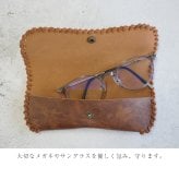 レザー調メガネケース 眼鏡ケース シンプル 大人 ワンポイント 刻印 無地 レザー調 ステッチ 男性 女性 プレゼント ギフト 誕生日 母の日 父の日 敬老の日 入学祝い 進学祝い 退職祝 無料ラッピング