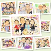 銀婚式の記念に、写真をもとに、心が和む似顔絵を描きます。修正無料で、納得しながら進められます。 結婚記念日 ギフト 似顔絵 プレゼント 贈り物 手描き 名入れ 銀婚式 金婚式 真珠婚 パートナー 両親 夫婦 名入れ 下書き確認 修正無料 親孝行 サプライズ 喜ばれる 実績多数 25周年 一生もの 記念日 銀婚式 節目 色紙 初任給 闘病中の方への励まし 二次会 百寿祝い カラフル クリスマス