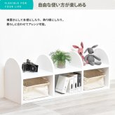 BF DECO 4段ラック 幅40 BFRC0378 ディスプレイシェルフ ラック 韓国スタイル カジュアル 角型 木製 オープンラック幅40cm 奥行30cm 高さ107cm 新生活
