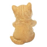 置物 猫 茶トラ白猫 万年カレンダー 高さ11cm woobia ウービア リアル かわいい おしゃれ 玄関 デスク インテリア 卓上カレンダー 日めくり ねこ ネコ 動物 癒し 棚 オフィス 日付 ねこ雑貨 プレゼント ギフト 新築祝い 猫好き