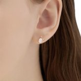【無料ラッピング】  ヨンドシー 4℃ EAU DOUCE Spring Collection K18ピンクゴールド ピアス ローズクォーツ ブランド 正規品 新品 ギフト プレゼント 人気 おすすめ 誕生日 記念日 クリスマス 送料無料