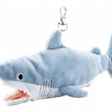 エコバッグ ホオジロザメ サメ グッズ 折りたたみ おしゃれ 軽量 コンパクト 買い物袋 ぬいぐるみ マスコット フック付き 持ち運び サブバッグ かわいい プレゼント 贈り物 ギフト 雑貨 セトクラフト