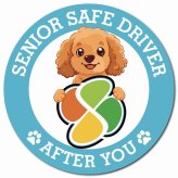 カーサイン 高齢者マーク SENIOR SAFE DRIVER ダップー マグネット 強力 直径13cm 肉球 日本製 車 ステッカー