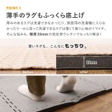 ラグ カーペット 【4枚セット】ジョイントアンダー 厚み増し太郎 アツマシ 約61×61cm の下に敷くマット ジョイントマット ジョイント式 下敷き 防音 滑り止め ふかふか 厚手 低反発