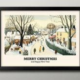 日本製 メリー クリスマス Xmas Christmas サンタクロース ビンテージイラスト A3 サイズ ポスター アート おしゃれ 絵画 インテリア 北欧 イラスト マット紙 艶消し アートパネル 額 フレーム デザイン 壁掛け ギフト 新築祝い ディスプレイ  速達 送料無料