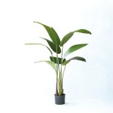 観葉植物 造花 トラベラーズパーム BROWN 全高約120cm 大型 フェイクグリーン 本物そっくり おしゃれ インテリア 人工観葉植物 アーティフィシャルグリーン オフィス 店舗 ホテル 開店祝い 室内 旅人の木 タビビトノキ フェイク
