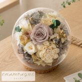 プリザーブドフラワー ギフト ガラスドーム 【フロリア】 誕生日プレゼント 母親 女友達 妻 両親 誕生日 メッセージカード サプライズ 誕生日ギフト お祝い 退職 卒業 出産 新築 プレゼント 結婚祝い 記念日 周年記念 結婚記念日 母の日 花