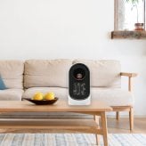 加湿セラミックファンヒーター 加湿をしながら幅広く温風を。加湿機能付きセラミックヒーター SKJAPAN エスケイジャパン SKJ-TR80KP-PK