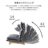 ソファ 座椅子 脚付きリクライニングロー 1人掛け【Cowser-カウザー-】