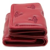 ヴィヴィアンウエストウッド 三つ折り財布 ミニ財布 レディース メンズ 男女兼用 折り財布 Vivienne Westwood ヴィヴィアン マルチオーブ型押し レッド VW4290 (51070057W-S002K-H201) 【2026年秋冬モデル】 【ラッピング無料 誕生日 お祝い プレゼント ギフト 贈り物】