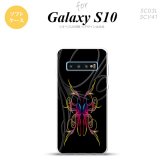 SC-03L SCV41 Galaxy S10 スマホケース ソフトケース ピンスト 黒 ピンク ブルー メンズ レディース nk-s10-tp1238