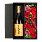 富乃宝山 宝山 本格芋焼酎 お酒 酒 黄麹 さつまいも 西酒造株式会社 お酒 酒 セット販売 セット おしゃれ プレゼントギフト ソープフラワー フラワーボックス 花 お花 定年退職 還暦祝い 退職祝い 男性 女性 お祝い 古希 喜寿 傘寿 米寿 卒寿