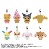 サンリオキャラクターズ ミニミニchibiぬいぐるみマスコット 全8種 コンプリートBOX 日焼け Sanrio 送料込み