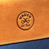 パイプポーチ 革製 喫煙具 VAUEN ファスナー ポケット フラップ仕様 タバコ 収納 ファウエン 皮 おしゃれ かっこいい メンズ 高級 ギフト プレゼント ブラウン ブルー