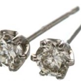 ダイヤモンド ピアス プラチナ Pt900 0.1ct ダイヤピアス 一粒 ダイヤ シンプル レディース ギフト プレゼント ラッピング 誕生日 記念日 妻 彼女 華奢 スキンジュエリー セカンドピアス