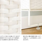 ラック ラタンランドリーチェスト ３段 ランドリー収納 スリム サニタリーチェスト コンパクト すき間収納 ランドリー 洗面所 脱衣所 すきま収納 ラタンチェスト おしゃれ キャスター付 ナチュラル シンプル 北欧 新生活