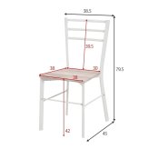 デスク チェア セット スチール パソコン 幅80cm 机 テーブル 椅子 イス ー ワーク 勉強机 学習机 新生活