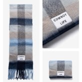 【正規品】 バーブ トゥ ドゥ VERB TO DO SCARF マフラー C-SCARF スカーフ レディース チェック 大判 フリンジ ファッション小物
