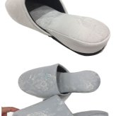 【4足セット】来客用スリッパ 柄物 ブルー グリーン ピンク アイボリー 高級 ブランド 室内用 ミラショーン 受験 上品 ブランドスリッパ ホテル仕様 会社 医院用 来客用 新築お祝い ギフト プレゼント 送料無料