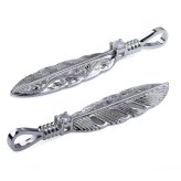 ハワイアンジュエリー ネックレス シルバー ネックレス 刻印 無料 誕生石入替可 フェザー 羽根 羽 シルバー925 ギフトラッピング可能 長さ選べるBY THE SEA バイザシー 彼女 妻 女性 レディース プレゼント 夏 サマー 【品番：CG-SP324】