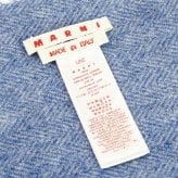 マルニ MARNI マフラー メンズ レディース SCMC0141Y0 UAW056 CHB50 IRIS BLUE ブルー ウール ストール チェック プリンスオブウェールズ フリンジ ロゴ 防寒 ユニセックス