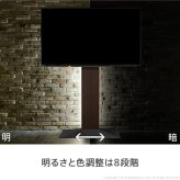 WALLインテリアテレビスタンドV2・V3・V4・V5対応 LED間接照明 ロータイプ用 テレビスタンド対応 リモコン付 リモコンで操作できる シアターライト ホームシアター DVD鑑賞 調光 調色 部品 パーツ おしゃれ WALLオプション