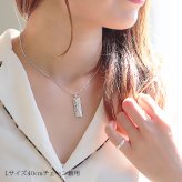 ハワイアンジュエリー ネックレス シルバー ペアネックレス 2本セット 刻印 無料 誕生石入れ可 スクエア プレート Lサイズ シルバー925 ギフトラッピング可能 大人 友達 長さ選べる カップル 夫婦 プレゼント ハロウィン 【品番：CG-SP11002P】