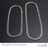 ステンレス ダブル喜平ネックレス チェーンネックレス メンズネックレス 6面カット 幅8mm 50cm 60cm シルバー 中折れ式 定番 人気 存在感 男性 金属アレルギー対応