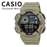 箱なし カシオ 腕時計 メンズ CASIO デジタル ベージュ 10年電池 100m防水 ムーンデータ フィッシングモード ワールドタイム LEDライト スポーツ アウトドア 海外モデル 逆輸入 プレゼント ギフト 成人 卒業 入学