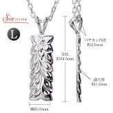 ハワイアンジュエリー ネックレス シルバー ペアネックレス 2本セット 刻印 無料 誕生石入れ可 マイレリーフ Mサイズ Lサイズ シルバー925 大人 友達 長さ選べる カップル 夫婦 プレゼント ハロウィン 【品番：CG-SP10809-SP11009P】