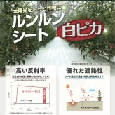 ルンルンシート 白ピカ 防草シート 白色 100m 反射シート 雑草対策 太陽光反射 光合成促進 地表温度抑制 透水性 幅50/75/100/150/200/300/400cm 7サイズ展開 農業マルチング ビニールハウス 家庭菜園 畑 法面 太陽光発電 ポリプロピレン 耐用3-5年 業務用 特許取得