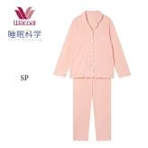 ワコール ナイトウェア 睡眠科学 天綿 パジャマ YDX503 M・L ロング袖ロング丈パンツ 綿100％