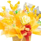キャンディー フラワー アレンジ 送料無料 花 プレゼント 卒業 卒園 造花 ブーケ ギフト オレンジ ピンク 水色 花 誕生日 女性 母 祖母 女友達 退職祝い 上司 還暦祝い 結婚記念日 母の日 両親 お祝い 子供 子供会 贈り物 推し活 推しカラー