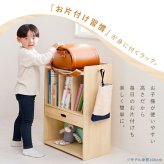 ランドセルラック　子供部屋　キッズファニチャー　サイドフック　教科書　収納棚　引出し　制服　帽子　かばん　掛け　入園　入学　祝い