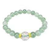薬師仏心呪天然水晶12mmアベンチュリン8mm天然石薬師如来ブレスレット