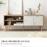 テレビ台 テレビボード TV台 ローボード 収納 可動棚 扉付き コンパクト スリム 省スペース 配線穴 コード穴 木目 ストーン リビング ディスプレイ 脚付き TV 幅110 ノイズレス AV機器 ルーター 32型 インチ 新生活