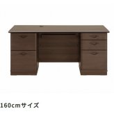 デスク チェア テレワーク応援 配送設置無料 ソフィーダ 国産役員用両袖 W1600 D750 H720 大川家具 日本製 両袖机 事務机 社長机 役員机 高級机 カギ 鍵付き オールロック 机 書斎机 木製 横幅 160cm 奥行 75cm 高さ 新生活